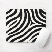 Zebra Stripes Moderne Print Muismat (Met muis)