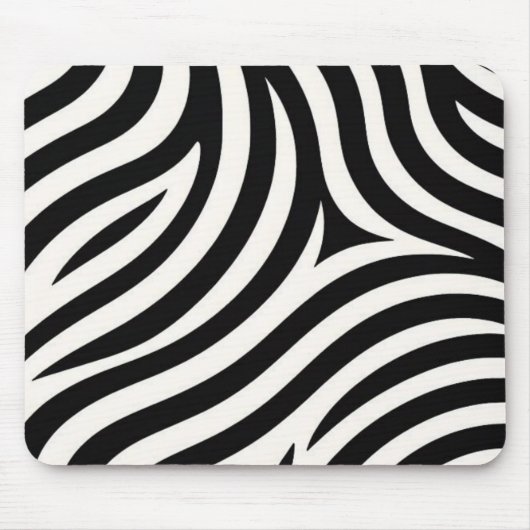 Zebra Stripes Moderne Print Muismat (Voorkant)