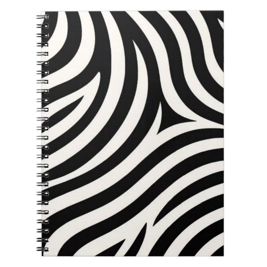 Zebra Stripes Moderne Print Notitieboek (Voorkant)