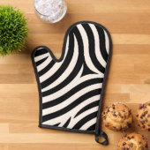 Zebra Stripes Moderne Print Ovenwant (Top down)