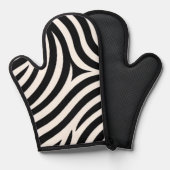 Zebra Stripes Moderne Print Ovenwant (Voorkant / Achterkant)