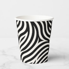 Zebra Stripes Moderne Print Papieren Bekers