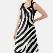 Zebra Stripes Moderne Print Schort (Insitu)