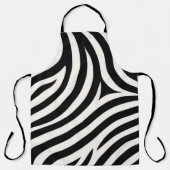 Zebra Stripes Moderne Print Schort (Voorkant)