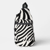 Zebra Stripes Moderne Print Sling Bag (Voorkant)