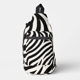 Zebra Stripes Moderne Print Sling Bag