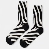 Zebra Stripes Moderne Print Sokken (Links)