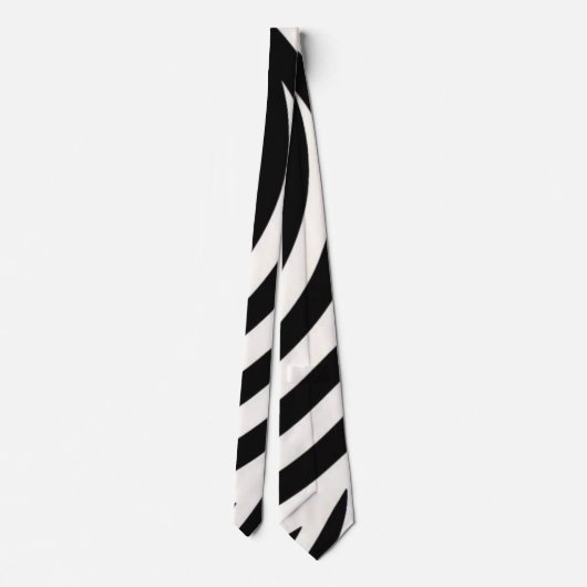Zebra Stripes Moderne Print Stropdas (Achterkant)