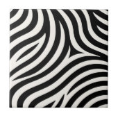Zebra Stripes Moderne Print Tegeltje (Voorkant)