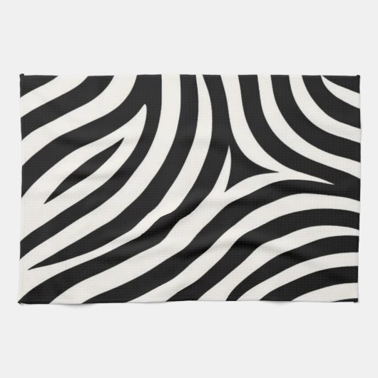 Zebra Stripes Moderne Print Theedoek (Horizontaal)