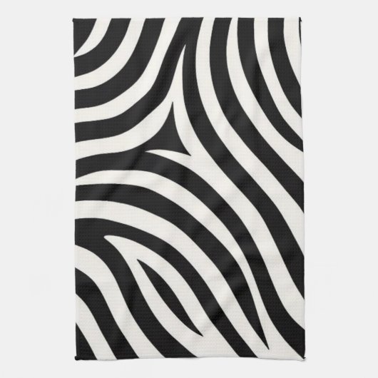 Zebra Stripes Moderne Print Theedoek (Verticaal)