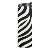 Zebra Stripes Moderne Print Thermosbeker (Gedraaid links)