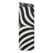 Zebra Stripes Moderne Print Thermosbeker (Geroteerd rechts)