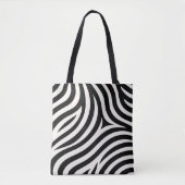 Zebra Stripes Moderne Print Tote Bag (Voorkant)