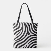 Zebra Stripes Moderne Print Tote Bag (Achterkant)