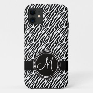 Zebra Stripes Monogram iPhone 5 Hoesje-Mate 11 Hoesje