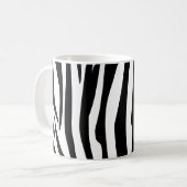 Zebra Stripes Oerwoud Black and White Pattern Koffiemok (Voorkant links)
