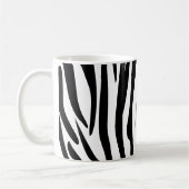 Zebra Stripes Oerwoud Black and White Pattern Koffiemok (Links)
