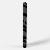 Zebra Stripes op donkergrijs Case-Mate iPhone Case (Achterkant / Rechts)