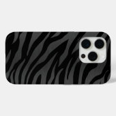 Zebra Stripes op donkergrijs Case-Mate iPhone Case (Achterkant (horizontaal))