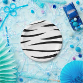 Zebra Stripes Papieren Bordje (Feest)