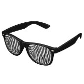 Zebra Stripes Party Shades Retro Zonnebril (Gekanteld)