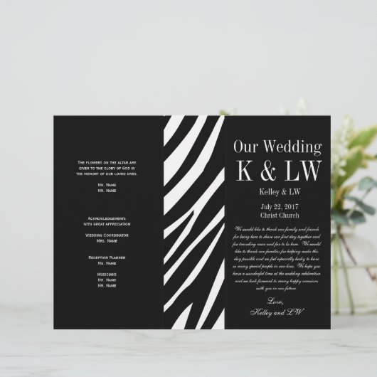 Zebra Stripes Pattern (Staand voorkant)