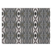 Zebra Stripes Pattern Black and White Elegant Tafelkleed (Voorkant (Horizontaal))