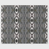 Zebra Stripes Pattern Black and White Willife Cadeaupapier (Vlak)