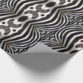 Zebra Stripes Pattern Black and White Willife Cadeaupapier
