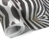 Zebra Stripes Pattern Black and White Willife Cadeaupapier (Rol Hoek)