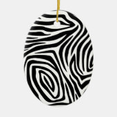Zebra Stripes Pattern Keramisch Ornament (Voorkant)