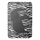 Zebra Stripes Pattern met Elephant + uw ideeën Badmat (Voorkant Verticaal)