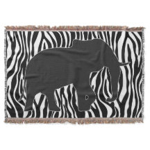 Zebra Stripes Pattern met Elephant + uw ideeën