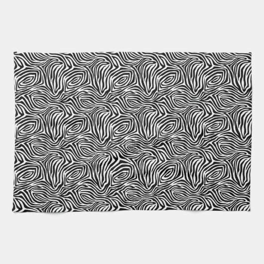 Zebra Stripes Pattern Theedoek (Horizontaal)