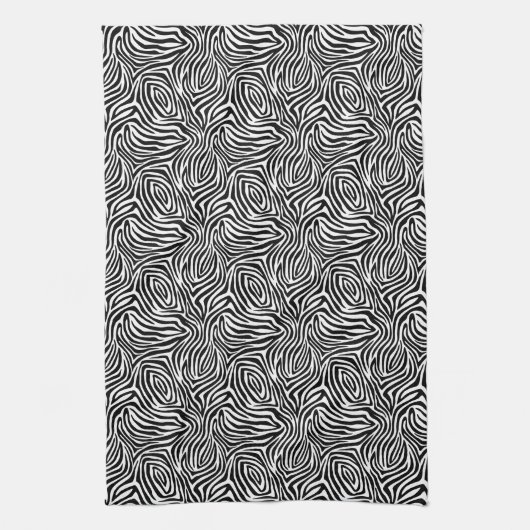 Zebra Stripes Pattern Theedoek (Verticaal)