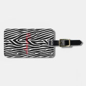Zebra Stripes Pattern Thunder_Cove Bagagelabel (Voorkant horizontaal)