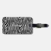 Zebra Stripes Pattern Thunder_Cove Bagagelabel (Achterkant horizontaal)
