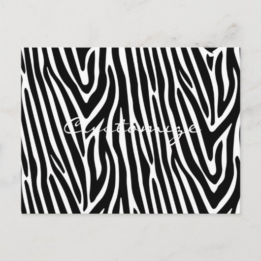 Zebra Stripes Pattern Thunder_Cove Briefkaart (Voorkant)