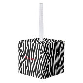Zebra Stripes Pattern Thunder_Cove Decoratie (Achter hoekig)