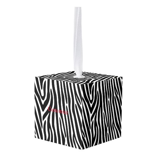 Zebra Stripes Pattern Thunder_Cove Decoratie (Achter hoekig)
