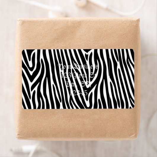 Zebra Stripes Pattern Thunder_Cove Etiket (Insitu)