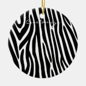 Zebra Stripes Pattern Thunder_Cove Keramisch Ornament (Voorkant)