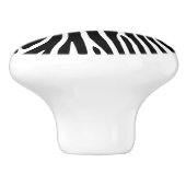 Zebra Stripes Pattern Thunder_Cove Keramische Knop (Zijkant)