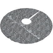 Zebra Stripes Pattern Thunder_Cove Kerstboom Rok (Gekanteld)