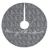Zebra Stripes Pattern Thunder_Cove Kerstboom Rok (Voorkant)