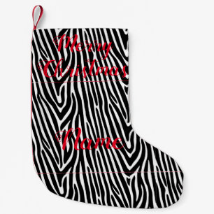 Zebra Stripes Pattern Thunder_Cove Kleine Kerstsok