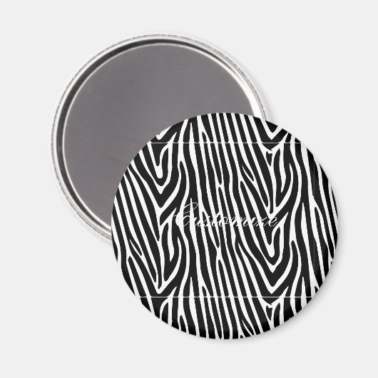 Zebra Stripes Pattern Thunder_Cove Magneet (Voorkant / Achterkant)