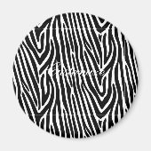 Zebra Stripes Pattern Thunder_Cove Magneet (Voorkant)