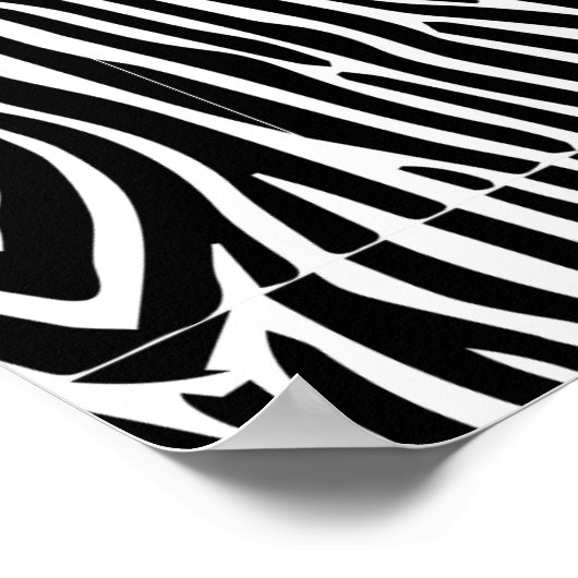 Zebra Stripes Pattern Thunder_Cove Poster (Hoek)